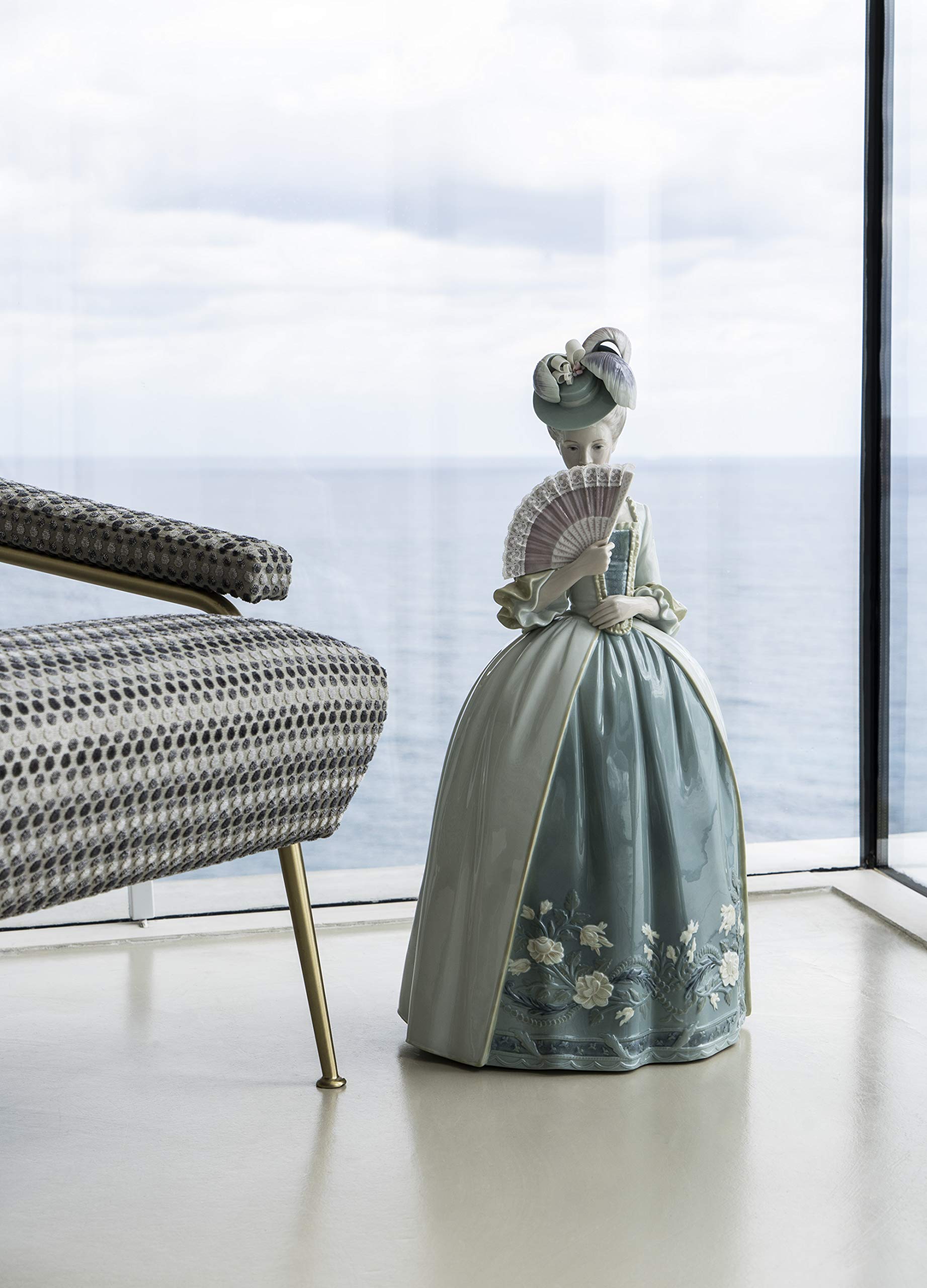 Lladró Sculture Baci statua donna azzurro porcellana