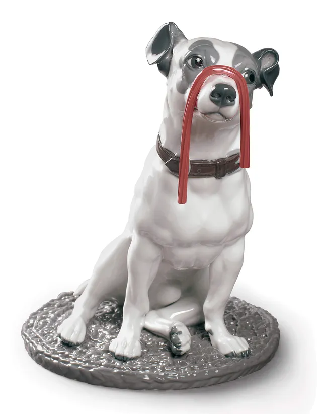 Lladró Sculture Jack Russell statuetta cane porcellana