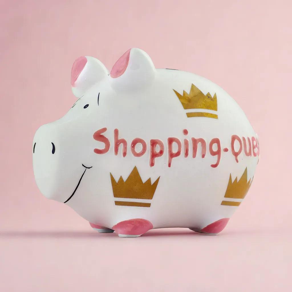 Sparschwein Company Shopping Queen Salvadanaio piccolo rosa