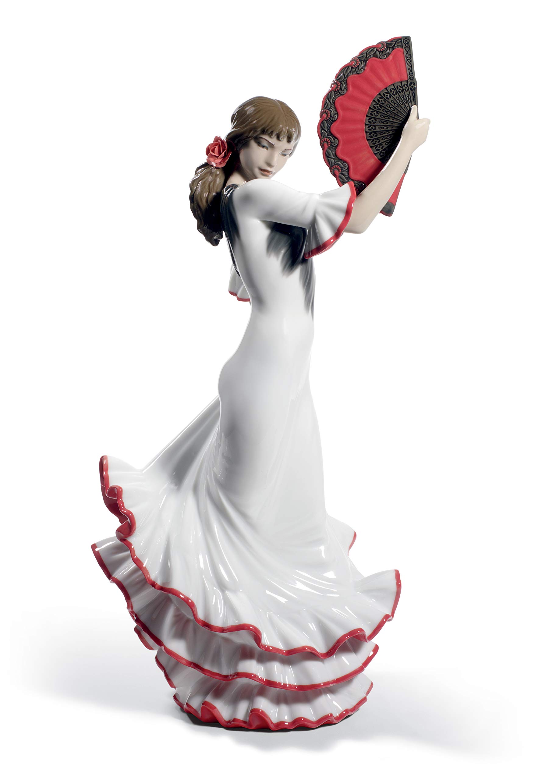 Lladró Anima e Passione flamenco figurina porcellana rossa