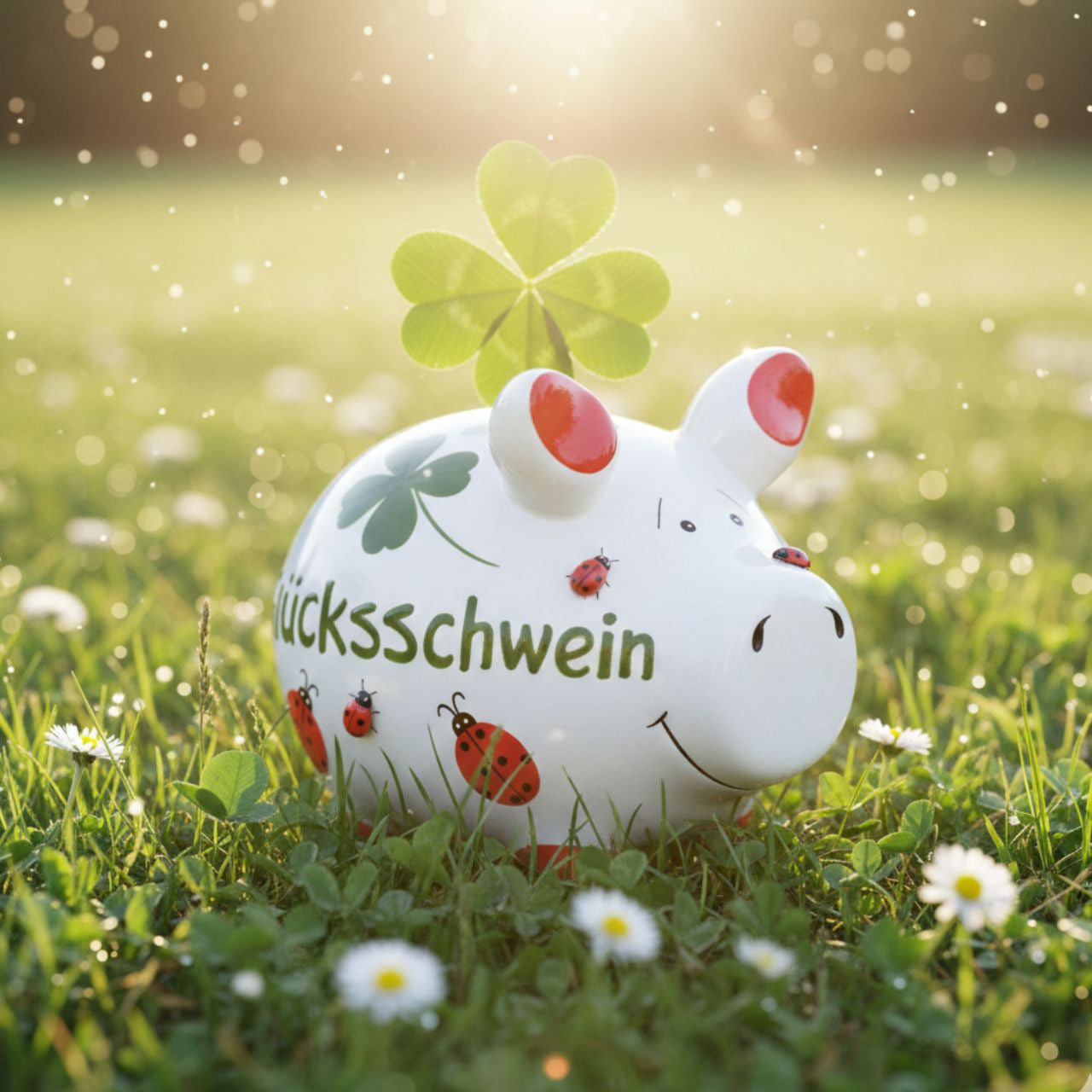 Sparschwein Kleinschweine Glücksschwein salvadanaio piccolo rosso