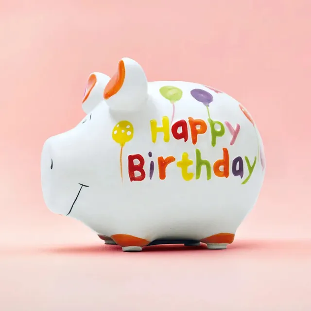 Sparschwein Kleinschweine Birthday salvadanaio piccolo ceramica
