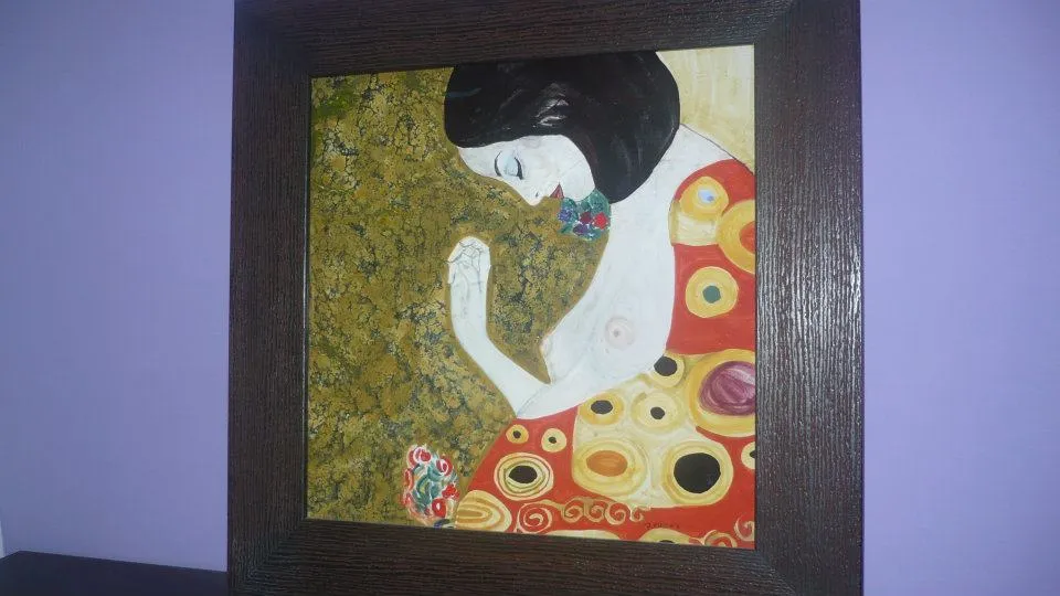 Raffaela Russo quadro in ceramica klimt 05 parete arte