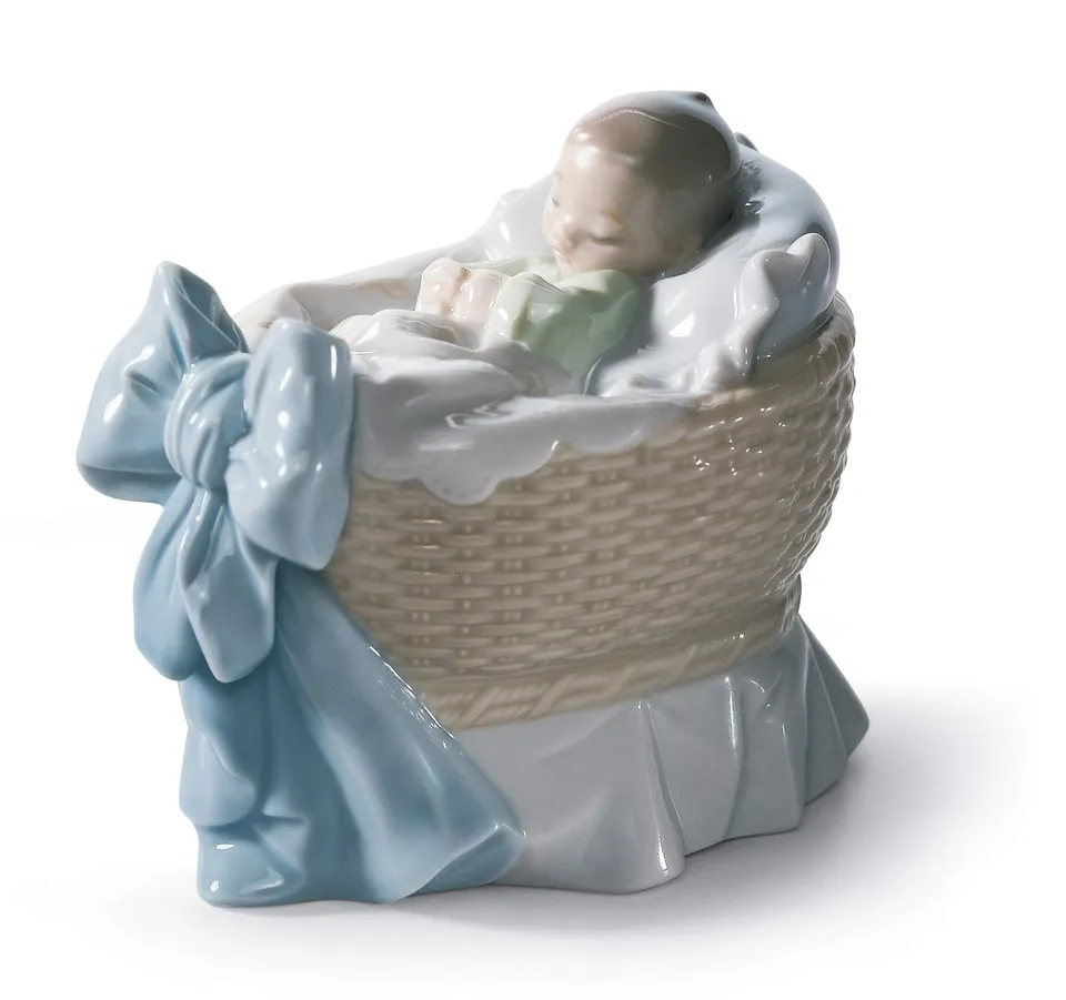 Lladró Un Regalo Dal Cielo Bimbo figurina porcellana fatto a mano