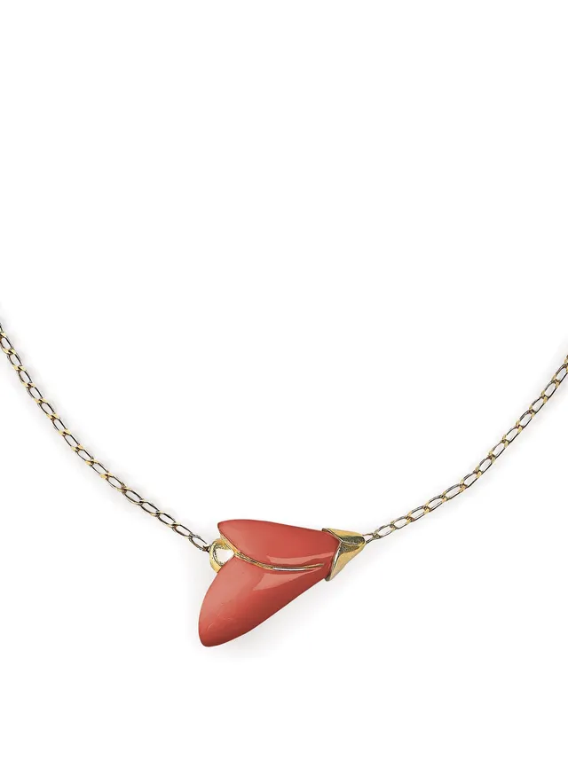 Lladró Heliconia pendente porcellana corallo