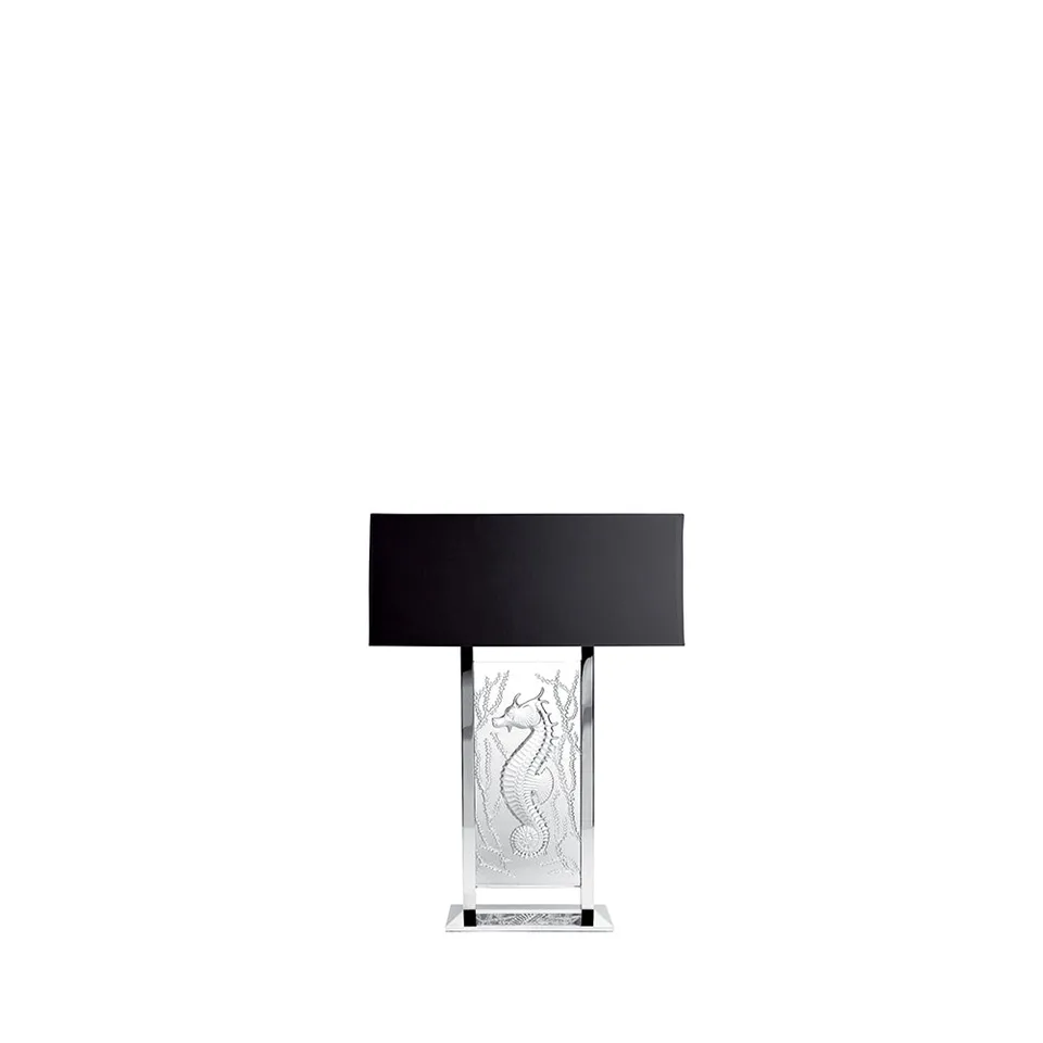 René Lalique Poséidon lampada da tavolo cristallo