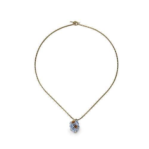 Lladró Coral Reef Ciondolo Pendente Porcellana Azzurro Oro