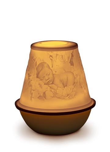 Lladró Nuovo Bebè litofania LED in porcellana ricaricabile