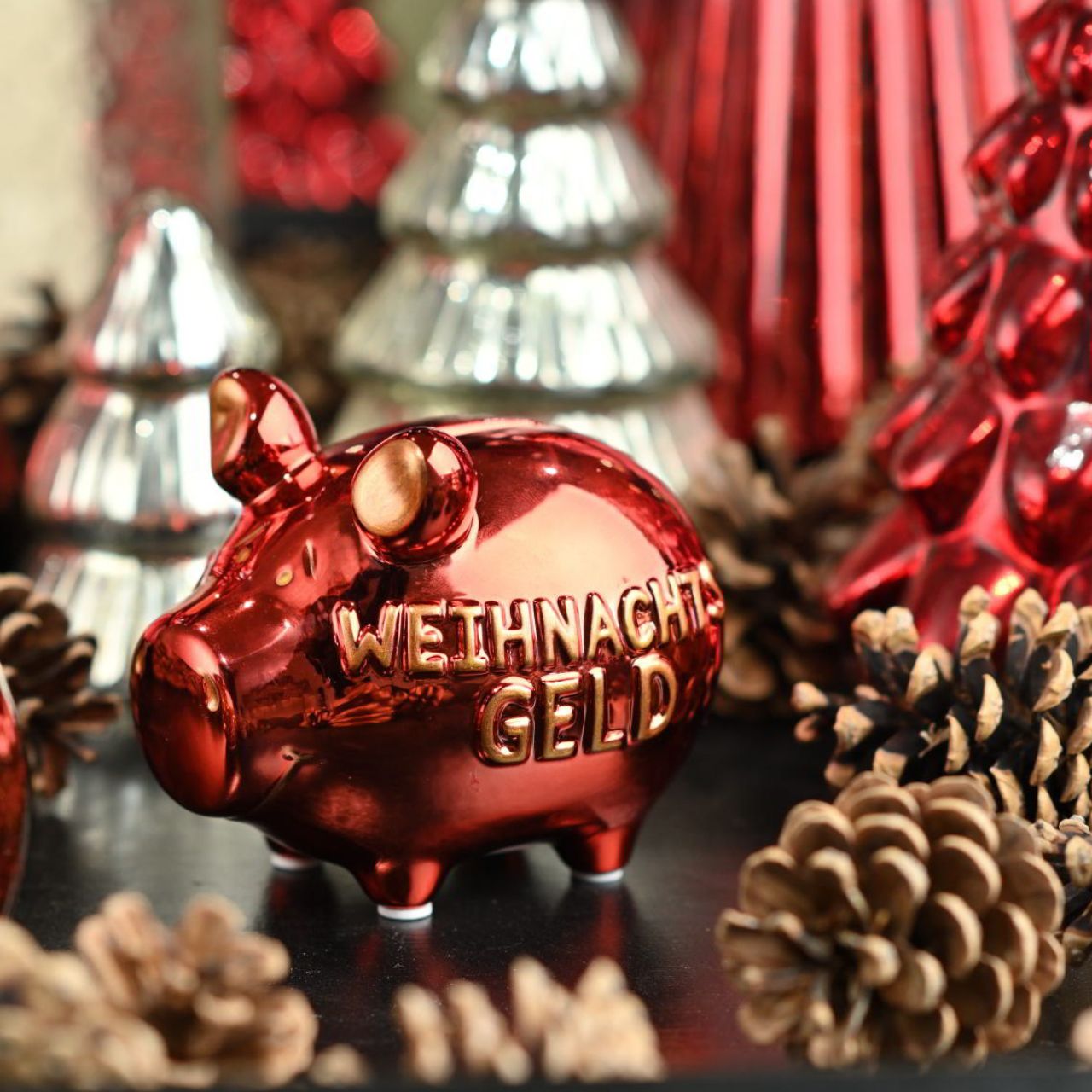 Sparschwein Company Kleinschweine Weihnachtsgeld salvadanaio rosso