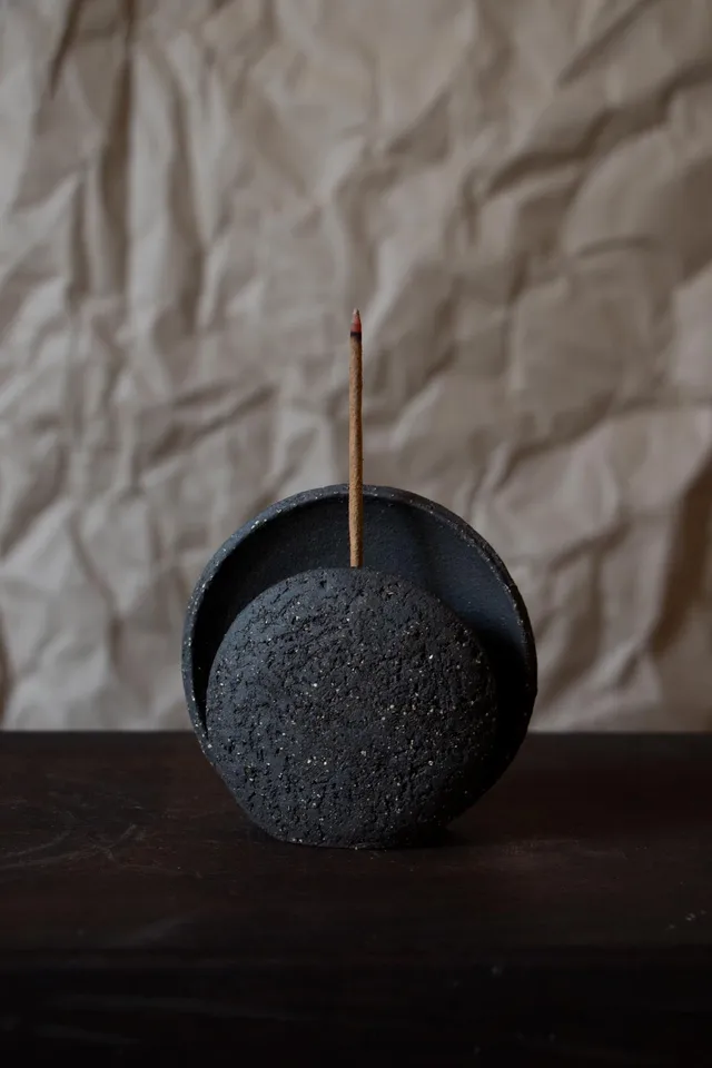 ClaireLune Nomad Luna brucia incenso nero gres