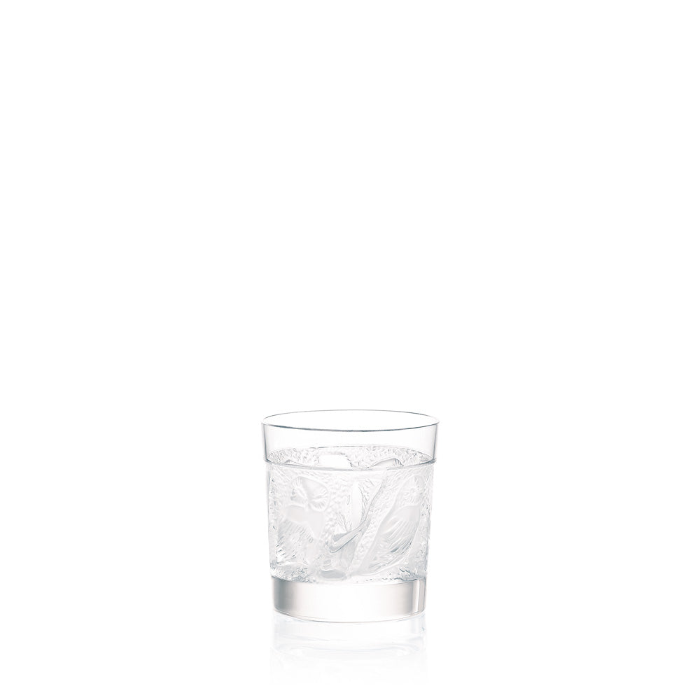 Lalique Hulotte Old Fashion Tumbler Cristallo Set 1 Vetro