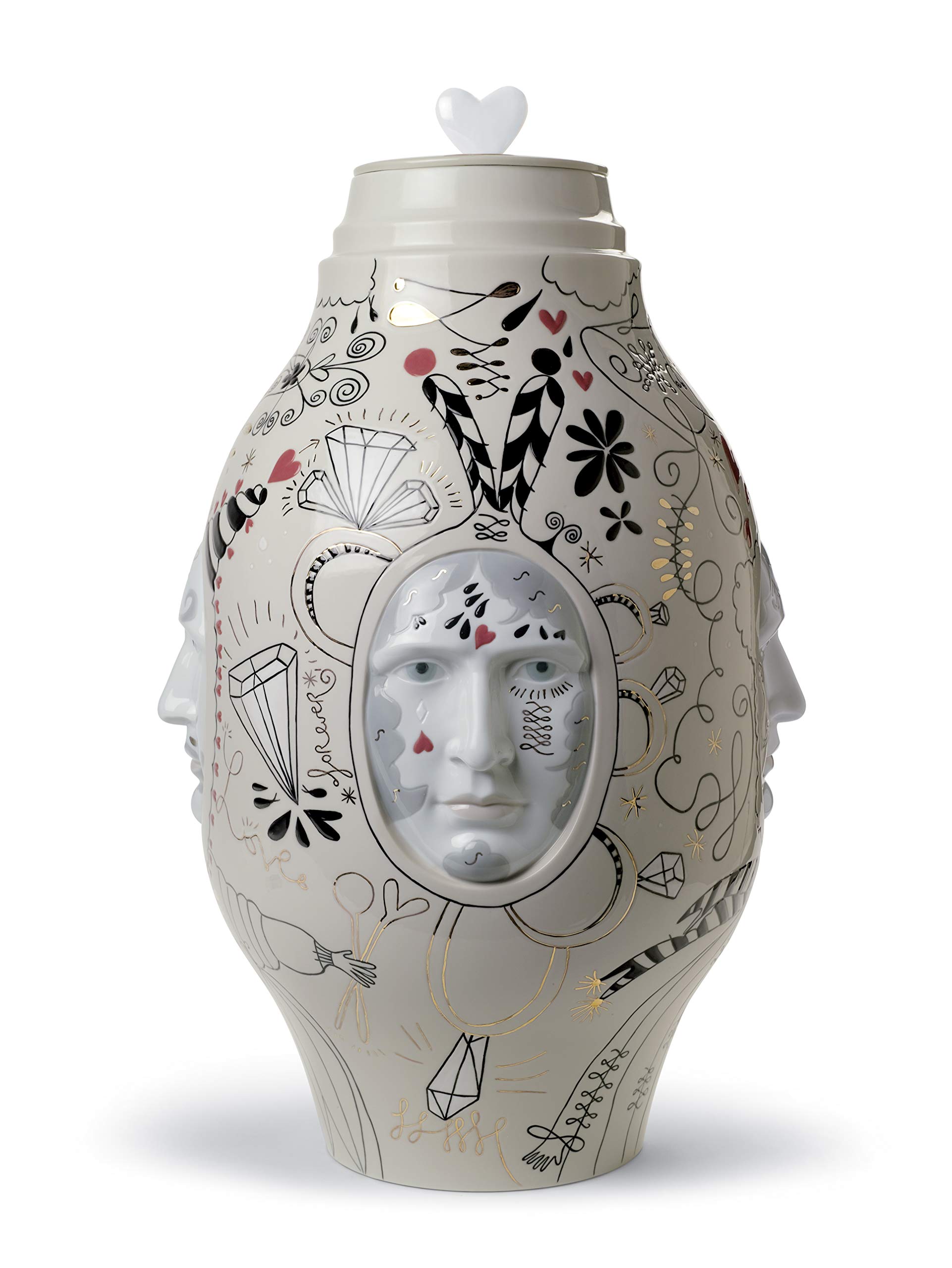 Lladró Conversation Vase Medium Vaso Porcellana Edizione Limitata