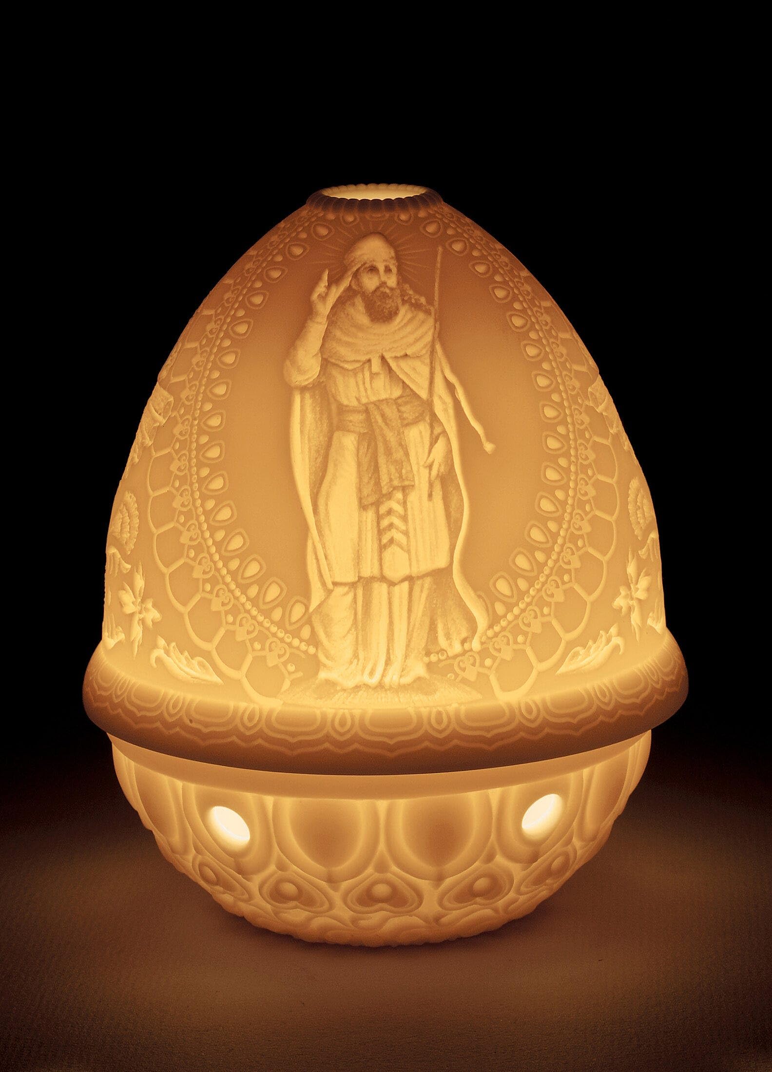 Lladró Zarathustra litofania in porcellana con luce