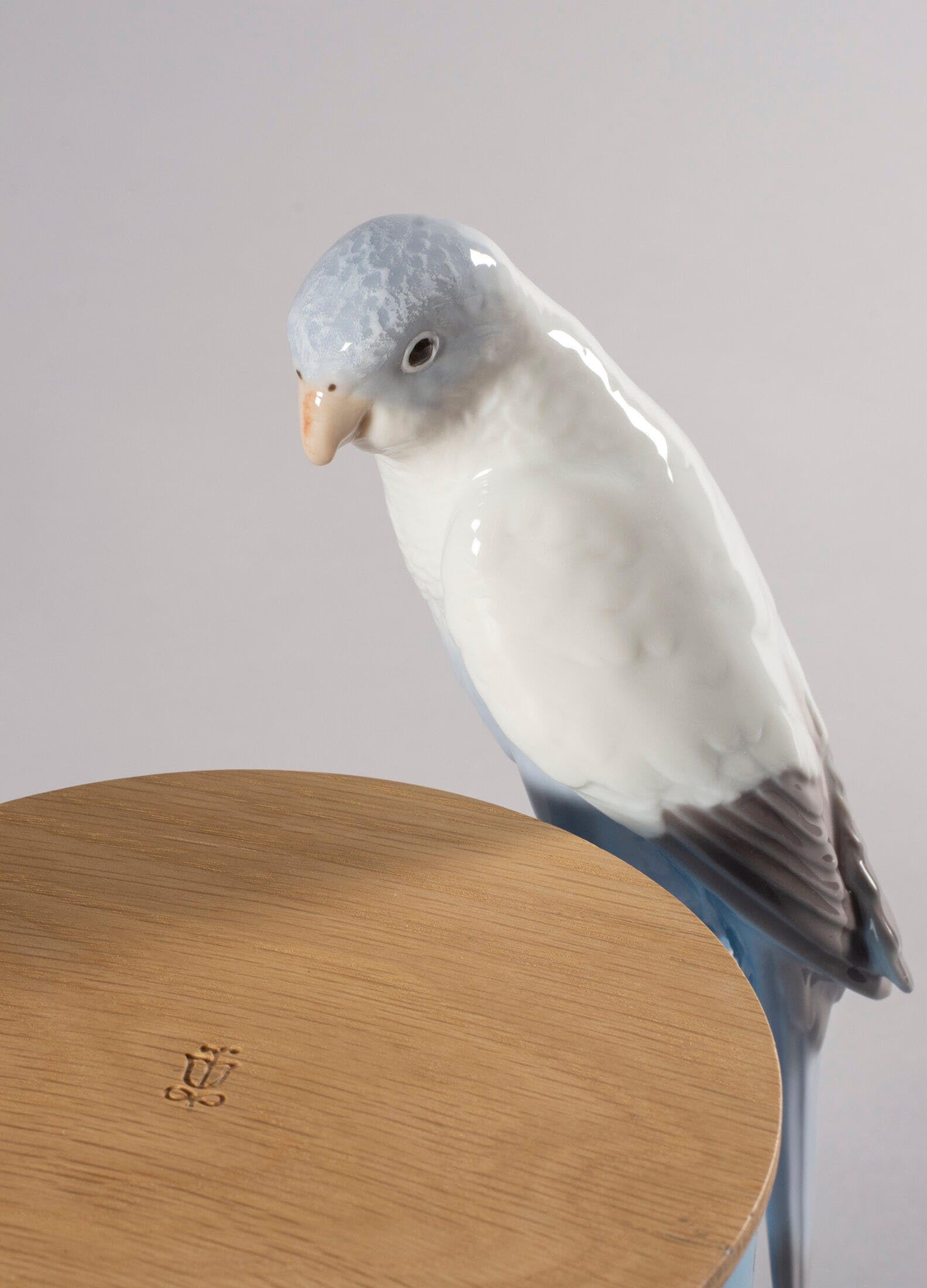 Lladró Parrot Treasure candela profumata blu porcellana