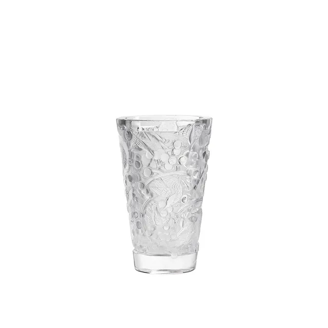 Lalique Merles et Raisins vaso cristallo taglia M