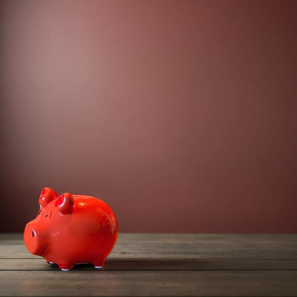 Sparschwein Basic Rot salvadanaio maialino ceramica rosso piccolo