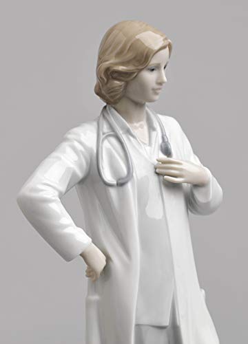 Lladró Sculture Dottoressa statuetta medico porcellana laurea