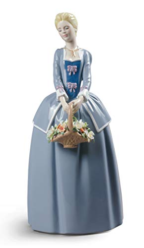 Lladró Sculture I Primi Fiori statuetta porcellana donna fiori