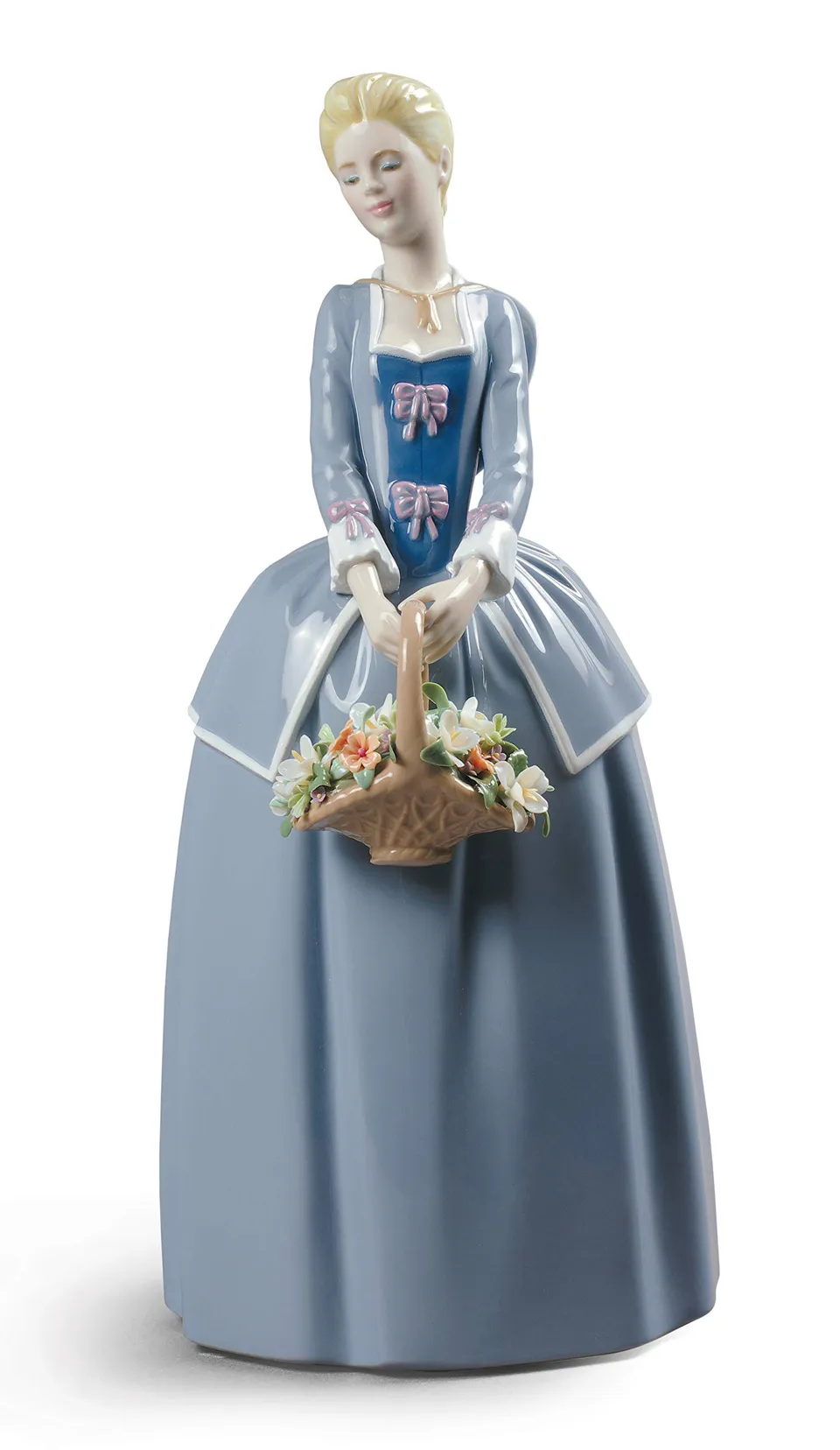 Lladró Sculture I Primi Fiori statuetta porcellana donna fiori