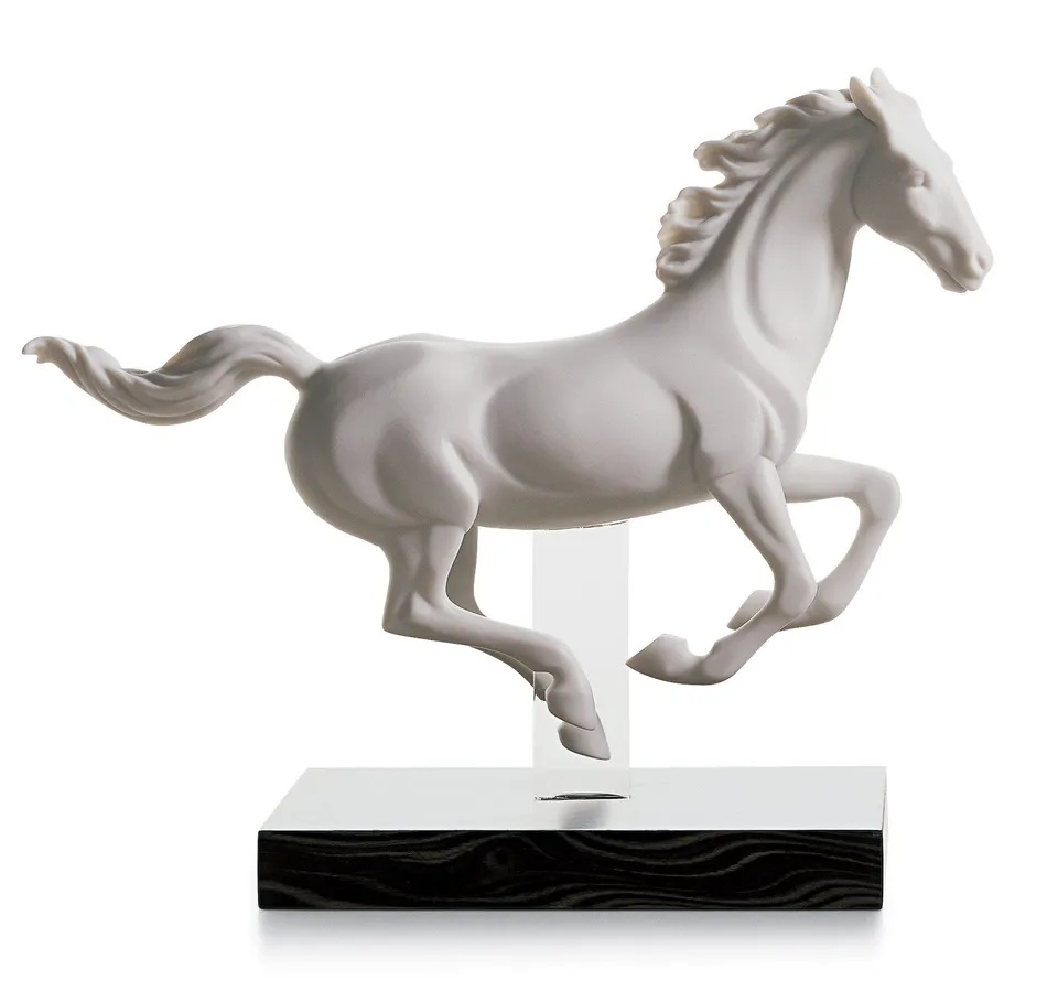 Lladró Cavallo Galoppo I figurina cavallo porcellana opaca