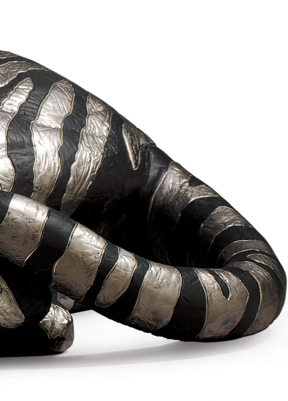 Lladró Sculture Tigre argento e nero figurina porcellana lustro