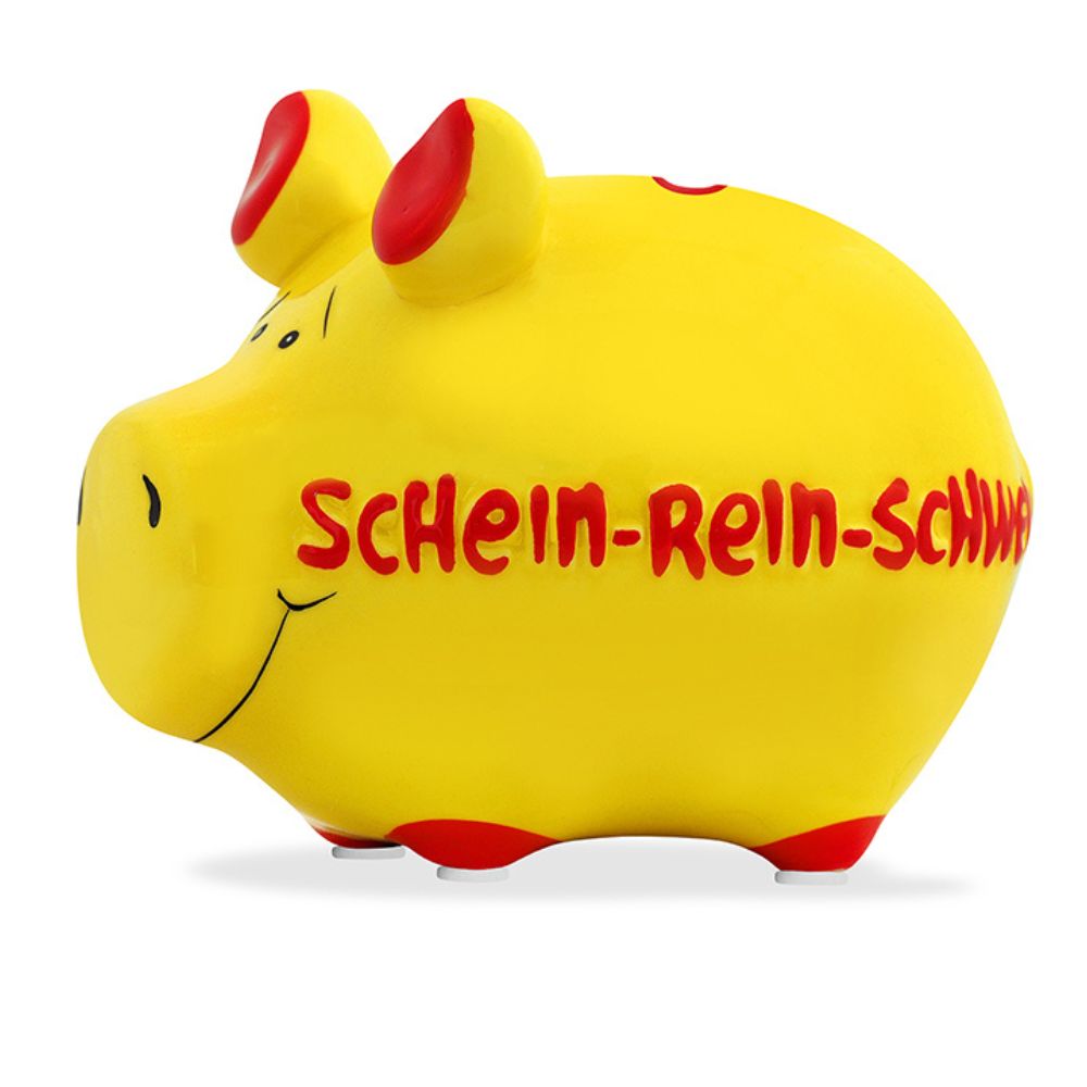 Sparschwein Kleinschweine Schein-Rein Salvadanaio Giallo
