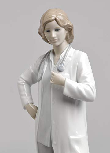 Lladró Sculture Dottoressa statuetta medico porcellana laurea