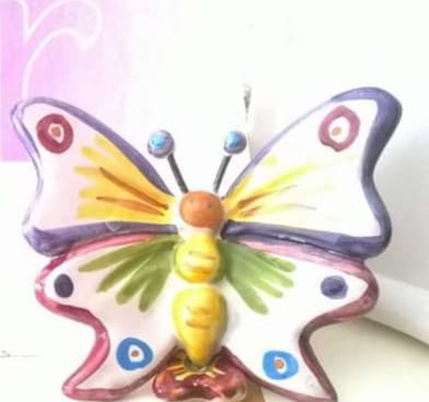 Raffaela Russo Bomboniere farfalla 02 ceramica dipinta a mano