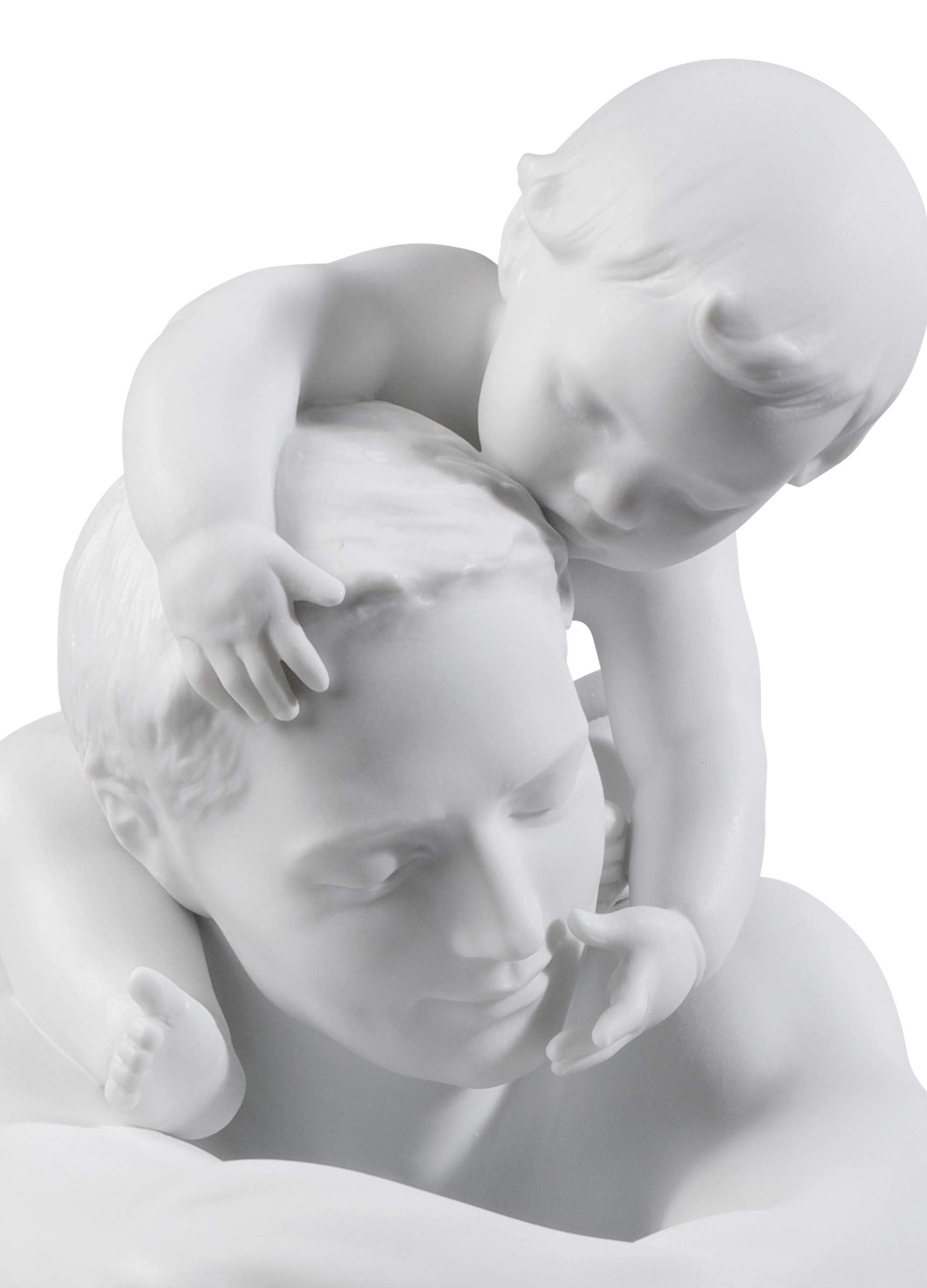 Lladró Sculture Ti voglio bene papà figurina padre figlio