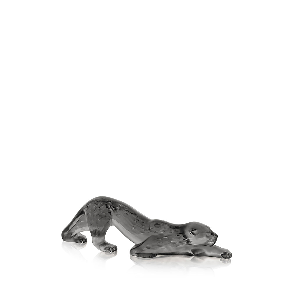 René Lalique Zeila Scultura Pantera Cristallo Grigio Taglia S