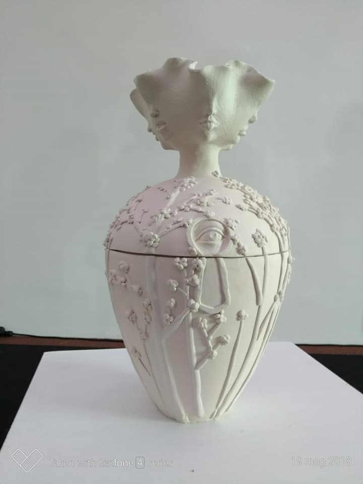 Raffaela Russo Vasi 10 vaso ceramica dipinto a mano