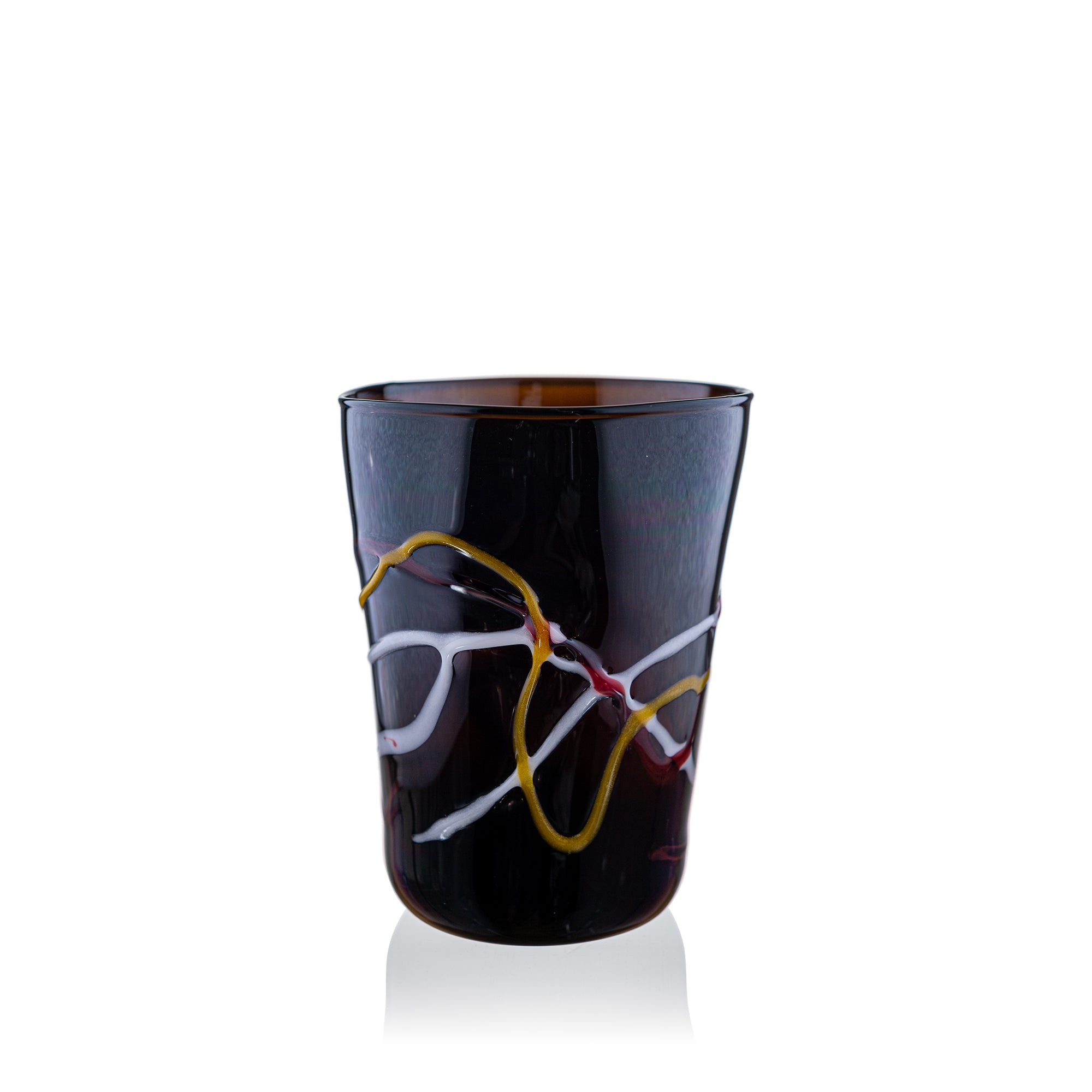 Vaporetto Diverso goto vetro Murano blu H 9,5 cm