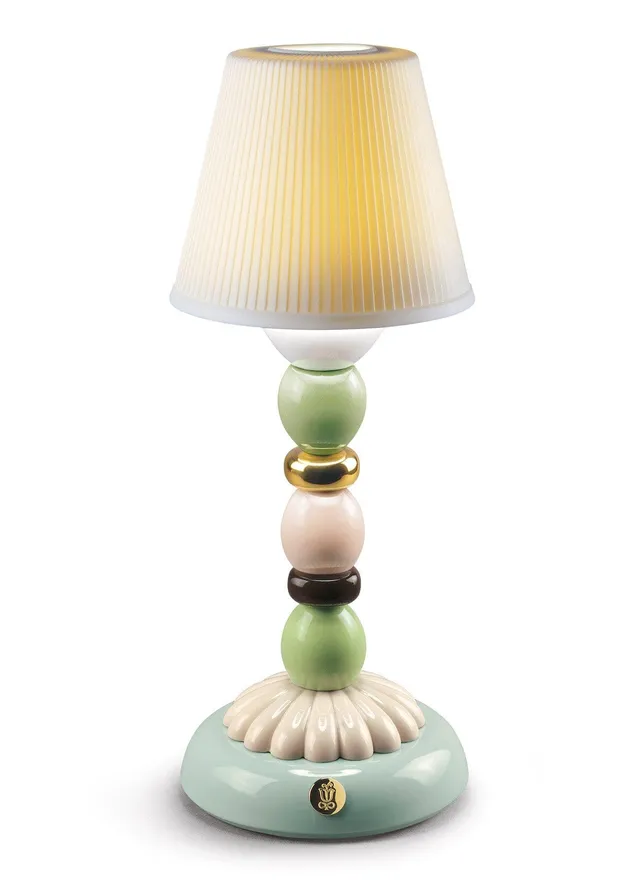 Lladró Firefly Palm 1023793 lampada porcellana autunno dorato