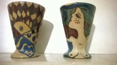 Raffaela Russo Vasi Vaso in ceramica 06 dipinto a mano