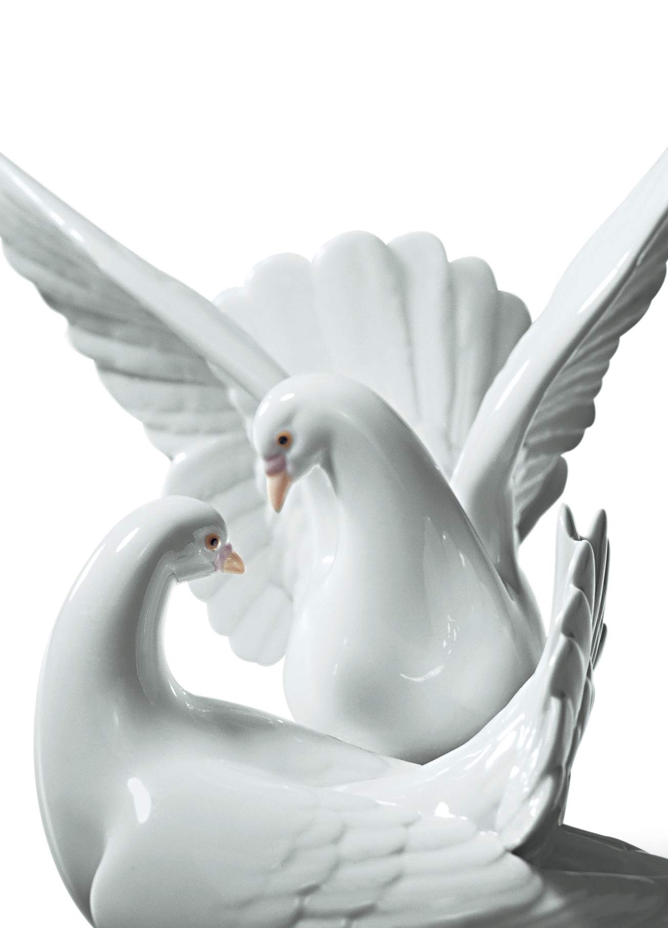 Lladró Sculture Nido d'Amore figurina colombe amore