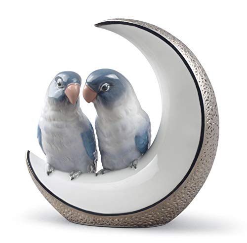 Lladró Sculture Prendimi la Luna figurina uccelli argento