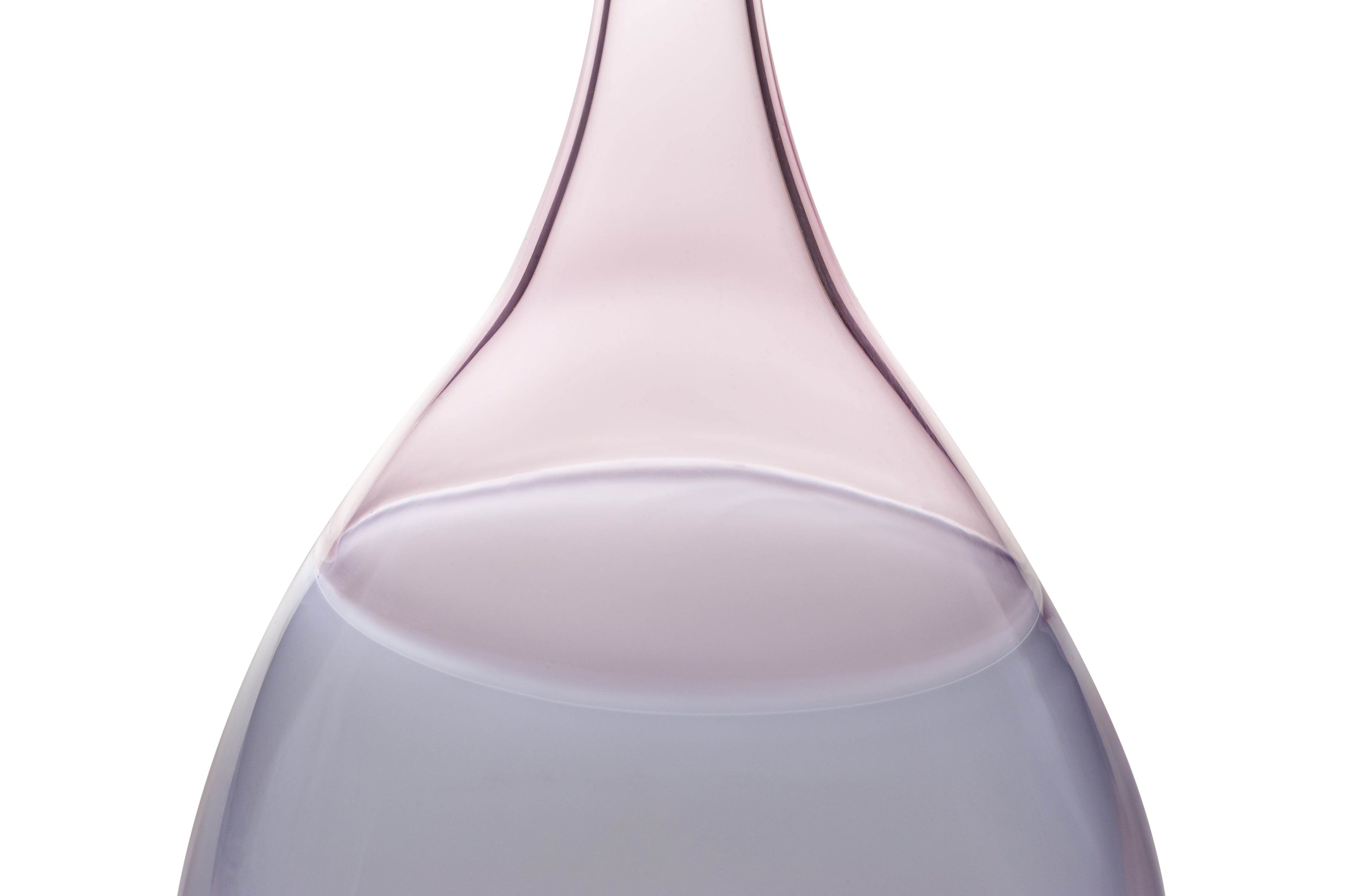 Vaporetto Primadonna vaso Murano rosa viola con tappo 40 cm