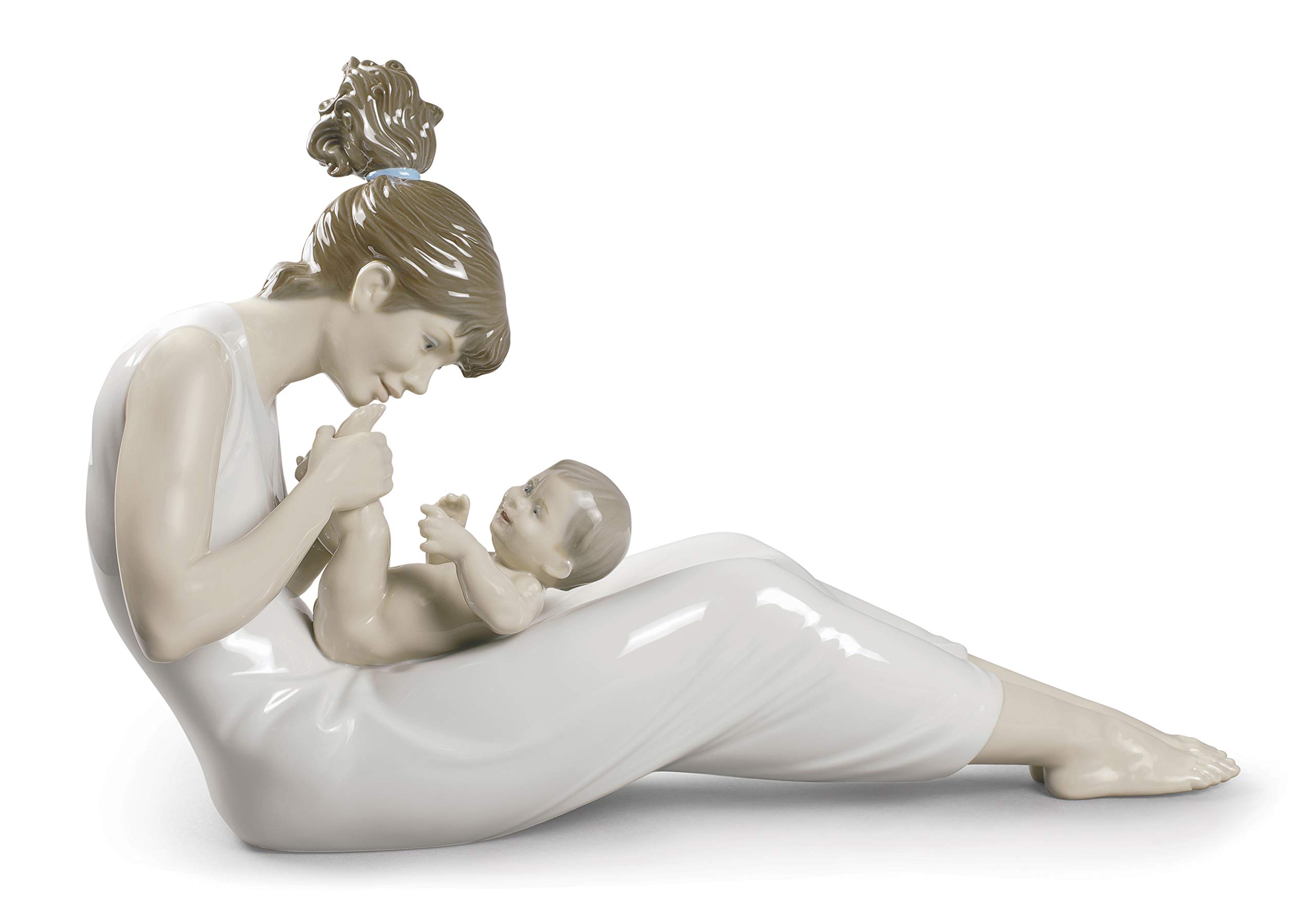 Lladró Sculture Risate con la Mamma Figurina Madre