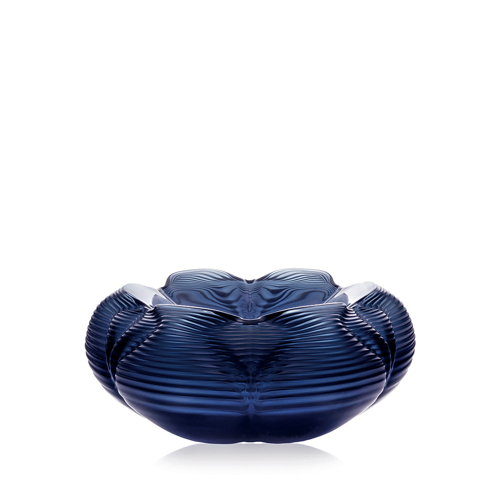 Lalique Art Fontana Coppa Cristallo Blu Notte Hadid