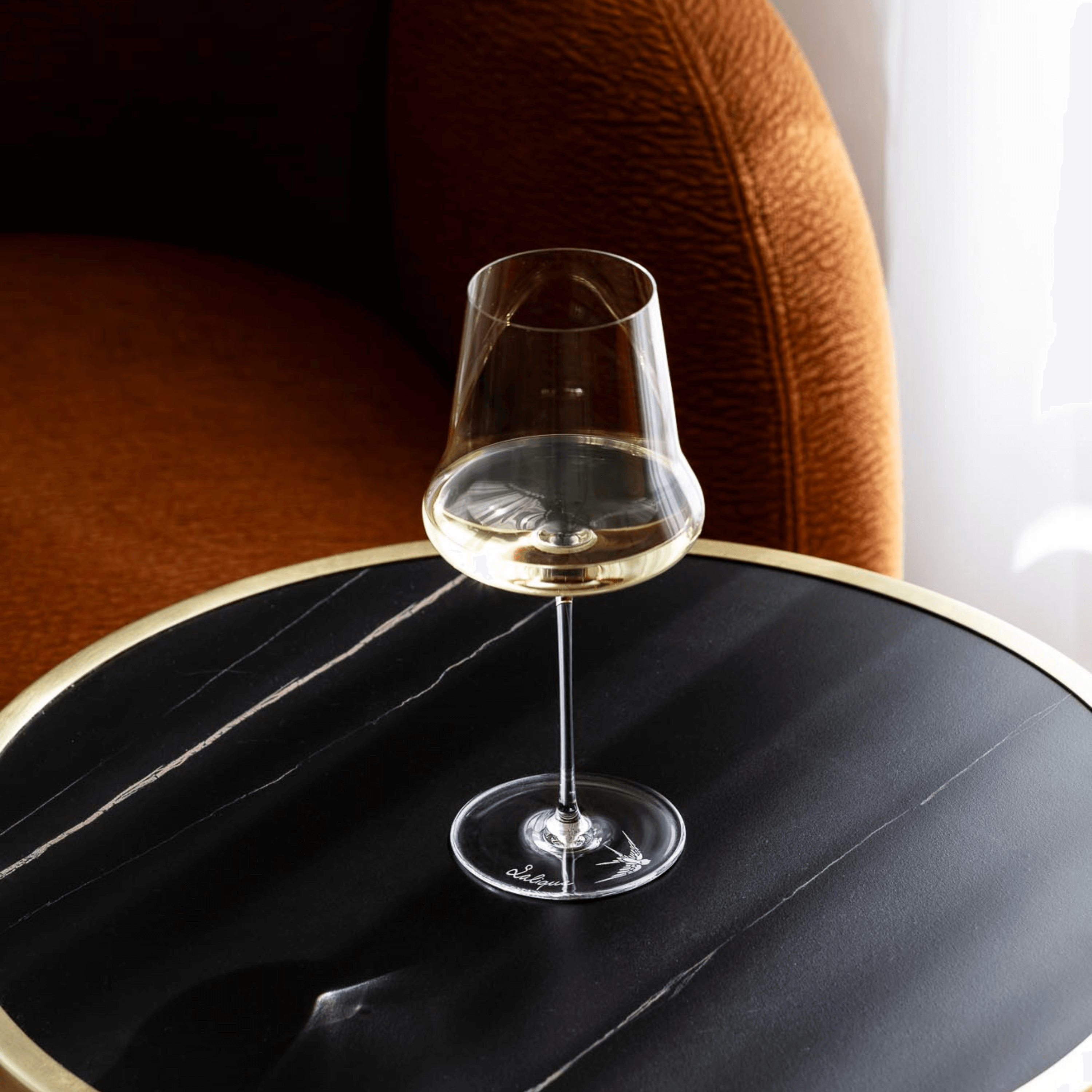 Lalique 1er Cru set 2 calici vino in cristallo