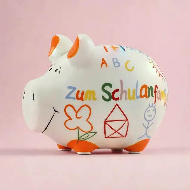 Sparschwein Company Schulanfang Salvadanaio piccolo colorato