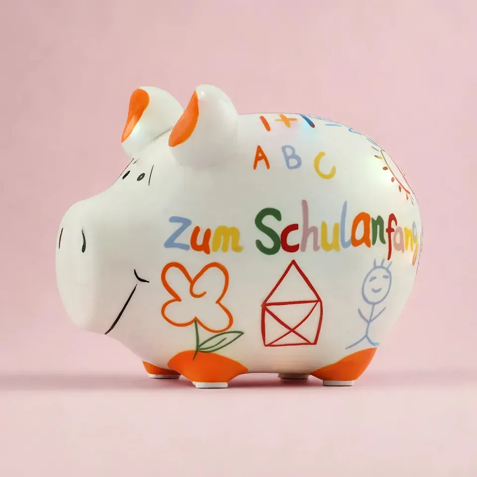Sparschwein Company Schulanfang Salvadanaio piccolo colorato