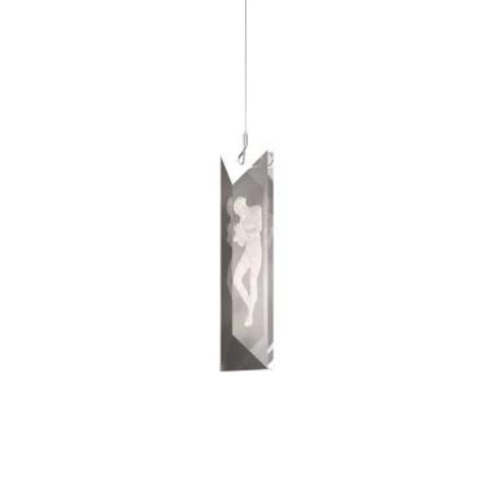 René Lalique Serene plafoniera prisma cristallo incolore