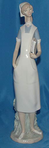 Lladró Sculture Infermiera figurina porcellana bianca