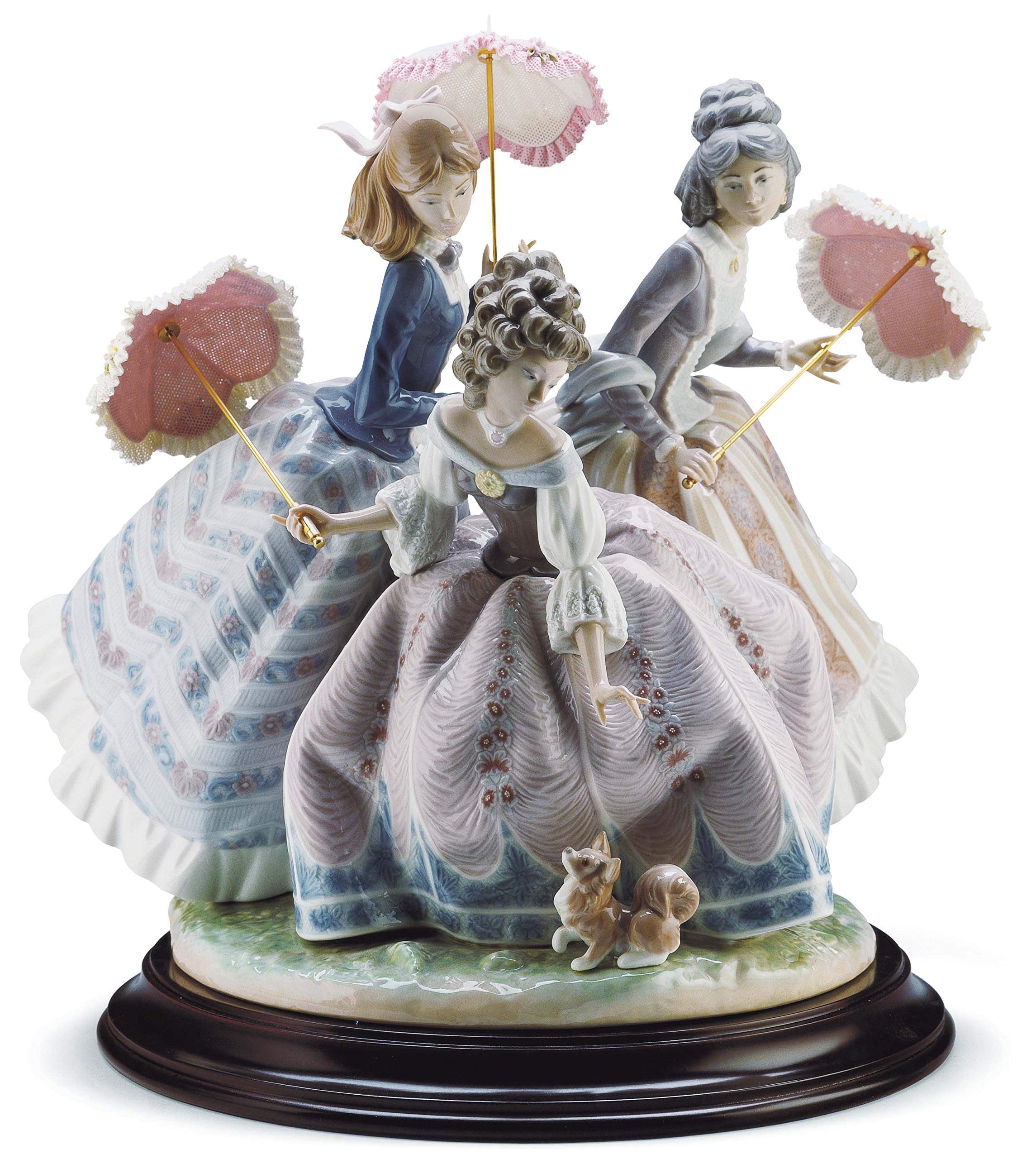 Lladró Alta Porcellana Tre Sorelle scultura porcellana edizione limitata