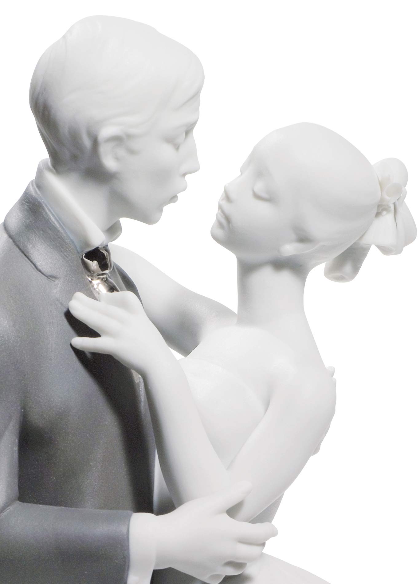 Lladró Valzer dei Fidanzati Figurina Sposi Argento Porcellana