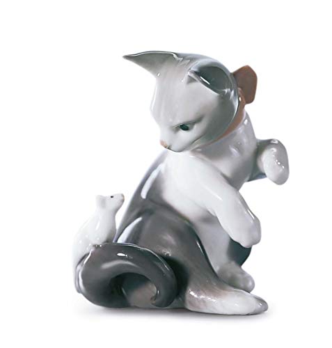 Lladró Sculture Il Gatto e il Topo statuetta gatto porcellana