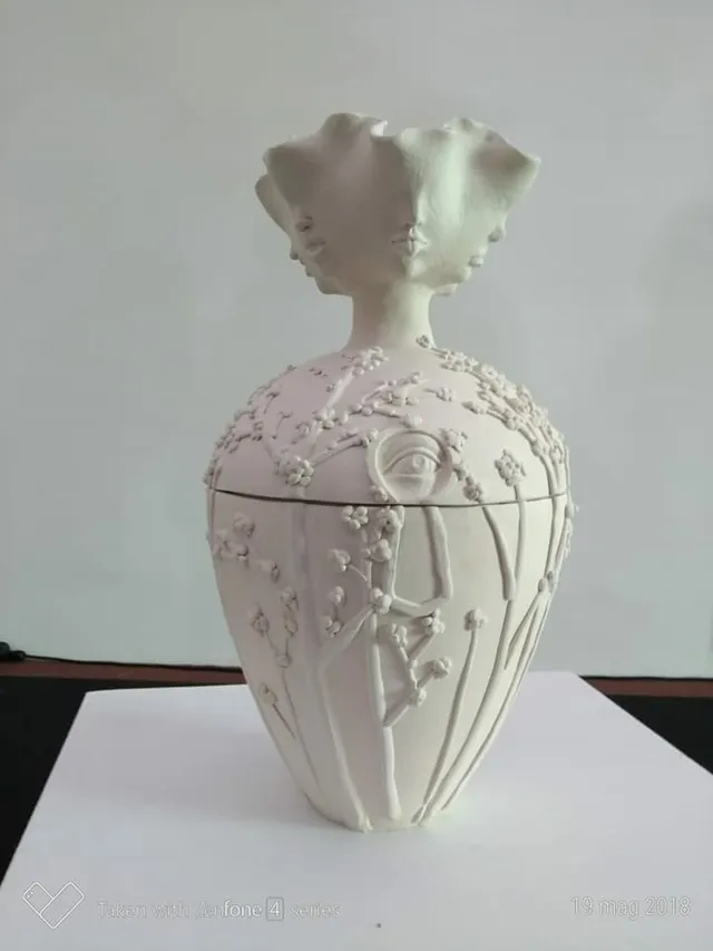 Raffaela Russo Vasi 10 vaso ceramica dipinto a mano