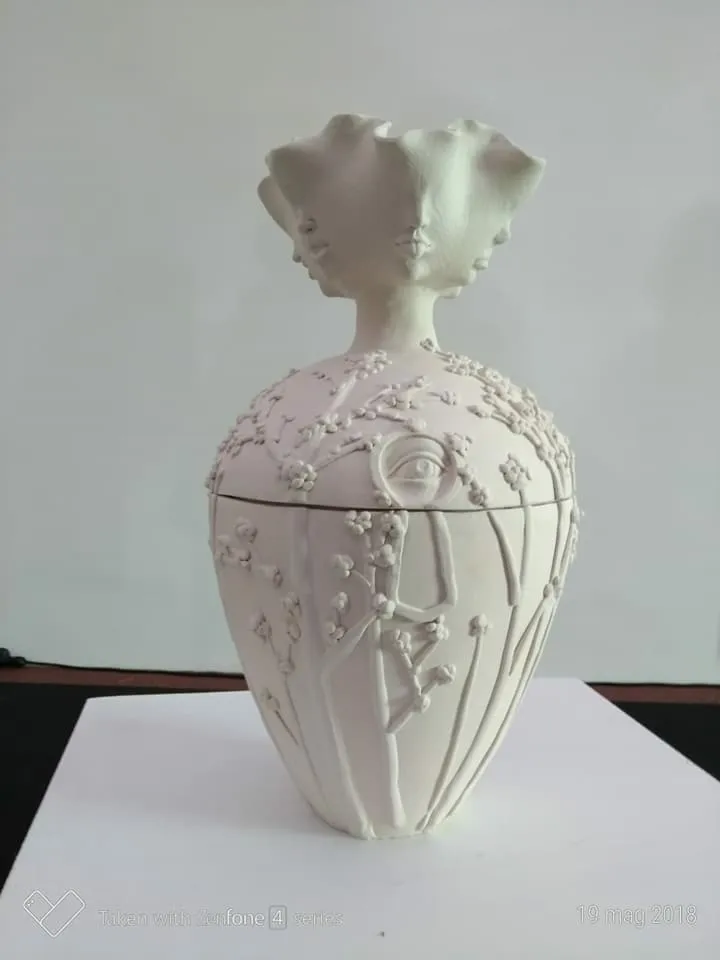 Raffaela Russo Vasi 10 vaso ceramica dipinto a mano