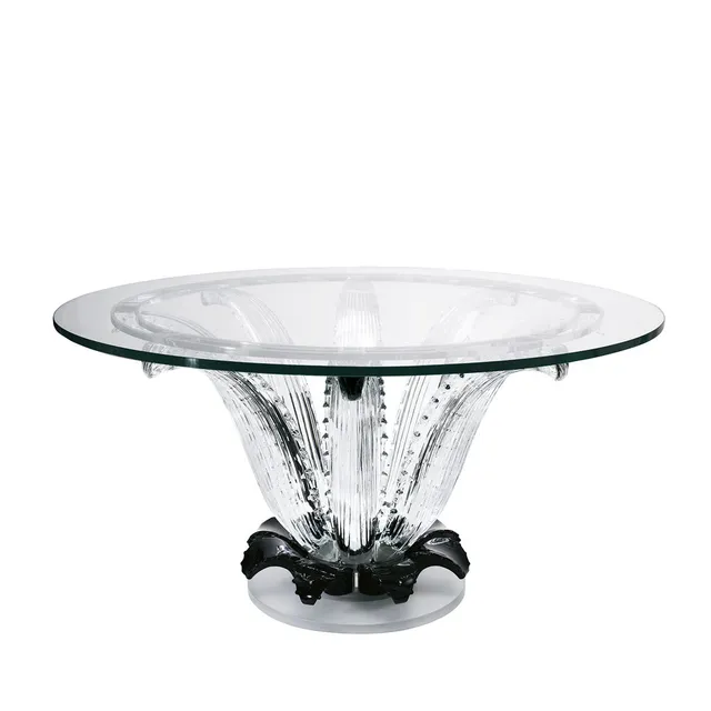 Lalique Cactus tavolo rotondo nero One Size cristallo